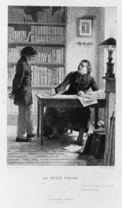 Illustration pour le Petit Chose d'Alphonse Daudet. Gravure d'après un dessin d'Émile Adan (1899) Ph. Coll. Archives Larbor 